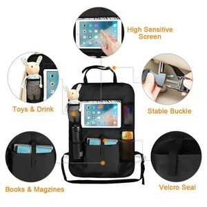 Backseat Car Organizer With Tablet Holder For Kids 2