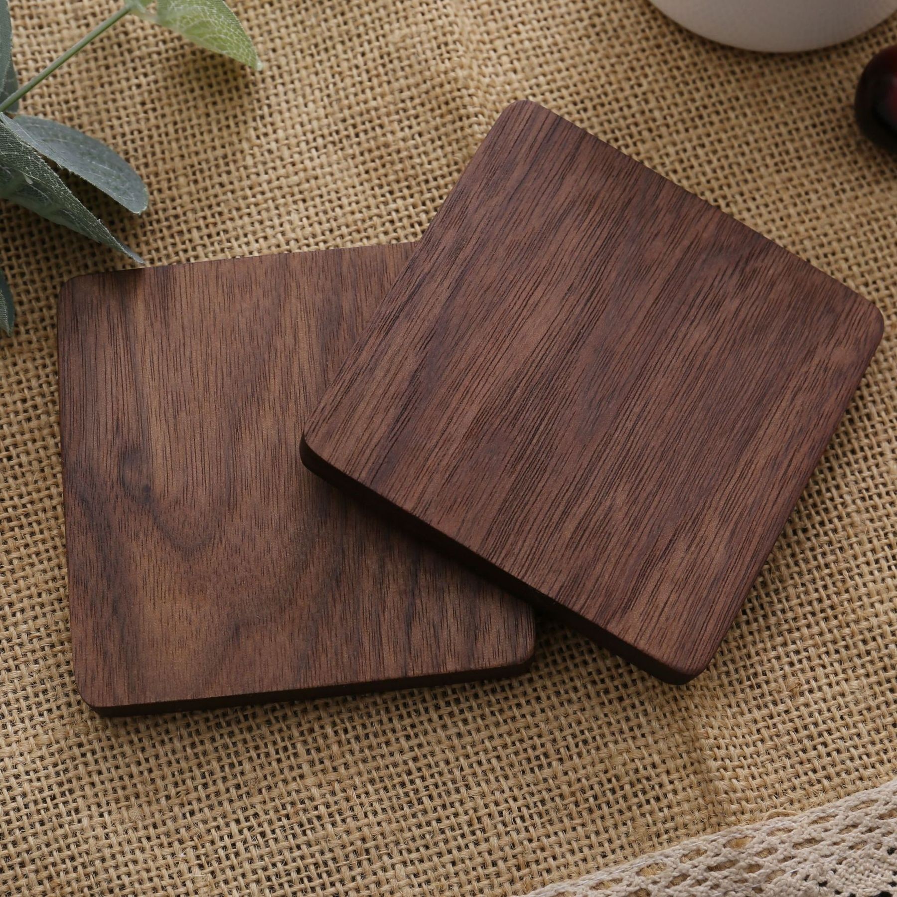 Natural Beech Wood Coaster 16