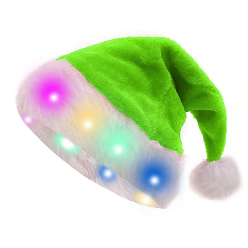 LED Light up Santa Christmas Hat/Cap 4