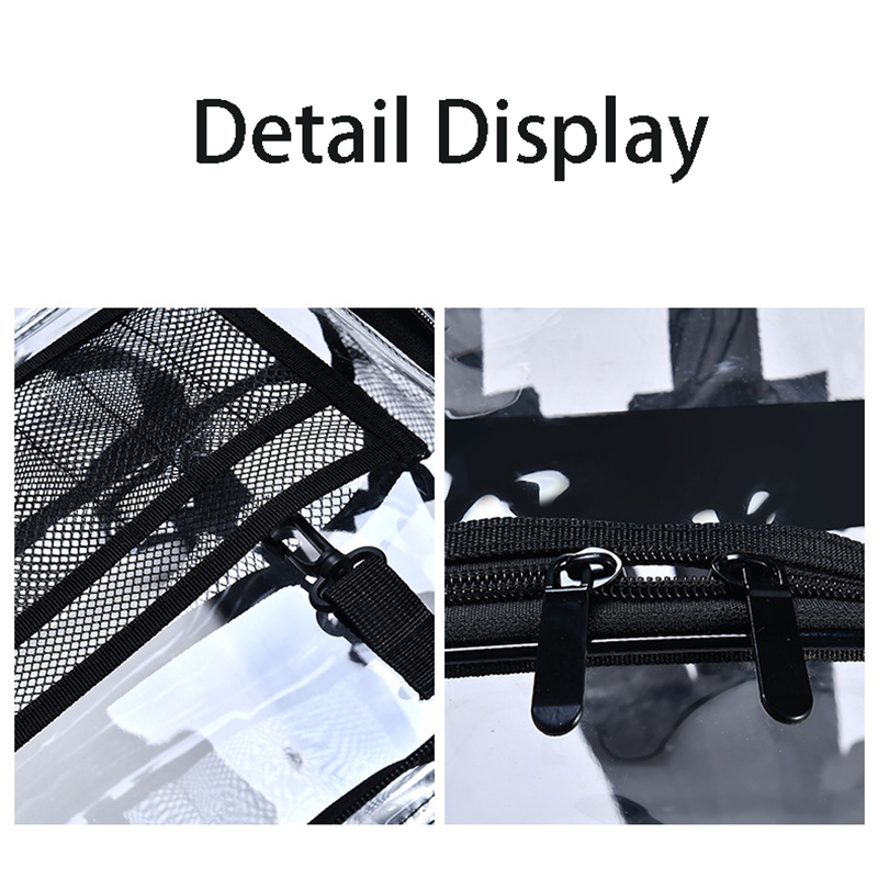 Clear PVC Backpack for Women Men 18