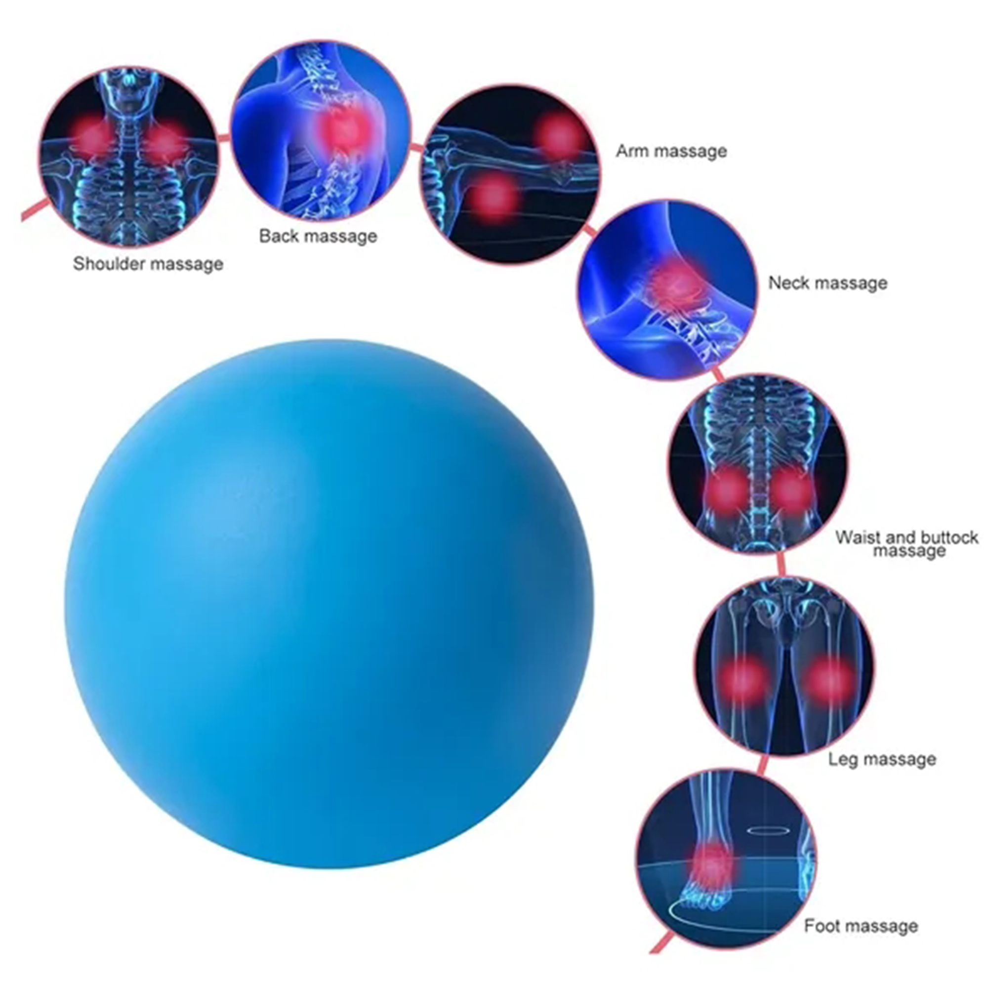 Durable Silicone Massage Lacrosse Ball Deep Tissue Therapy 4