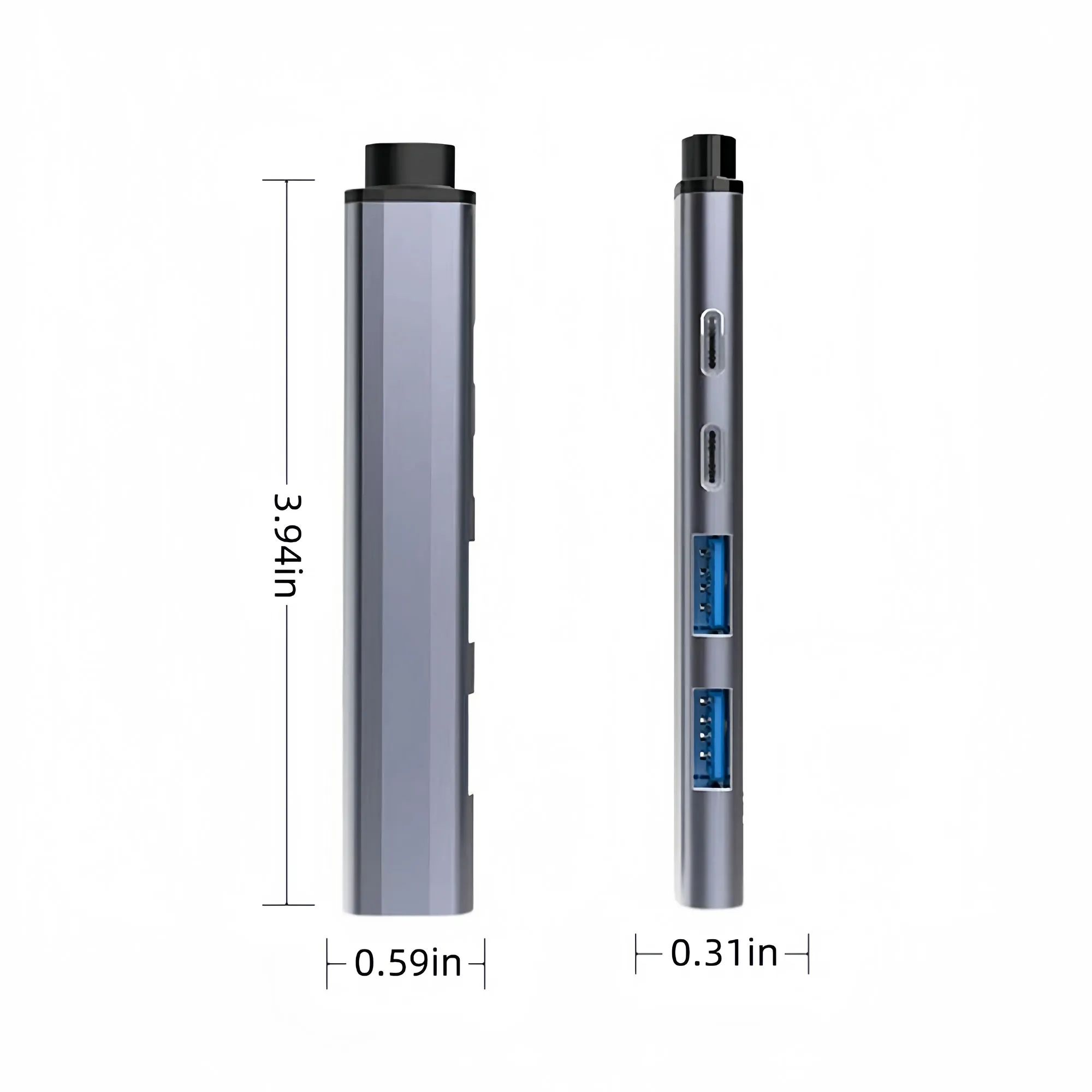 Ultra Fast 5 In 1 Type C Hub With 65W PD Charging 2