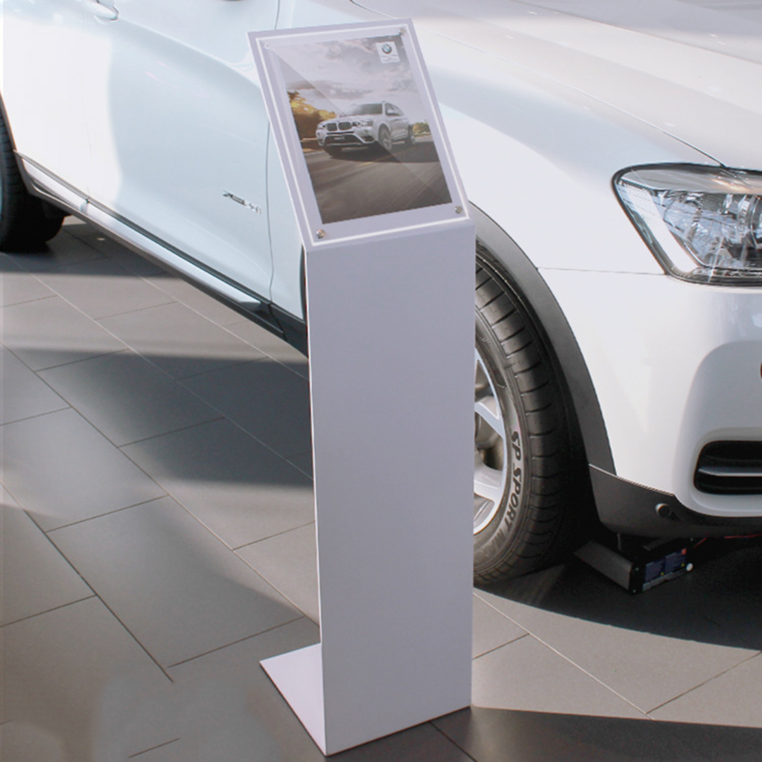 A4 Acrylic Pedestal Sign Holder Floor Stand 3