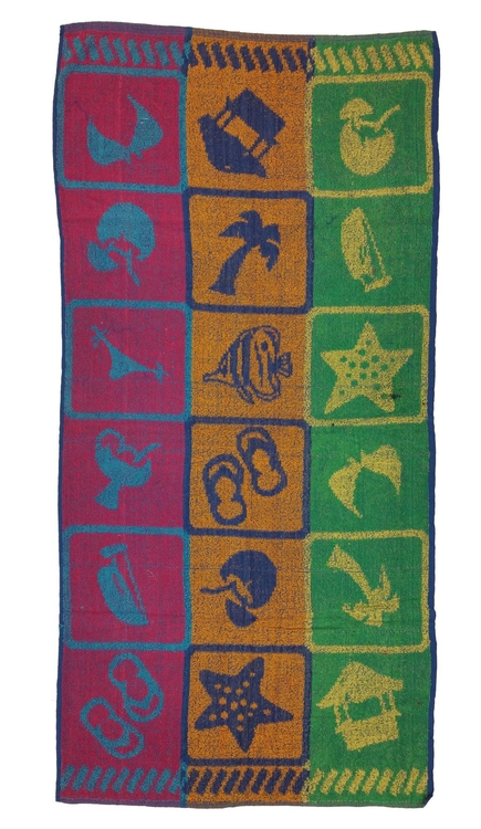 29x59 Economy Jacquard Assorted Design Towels 12