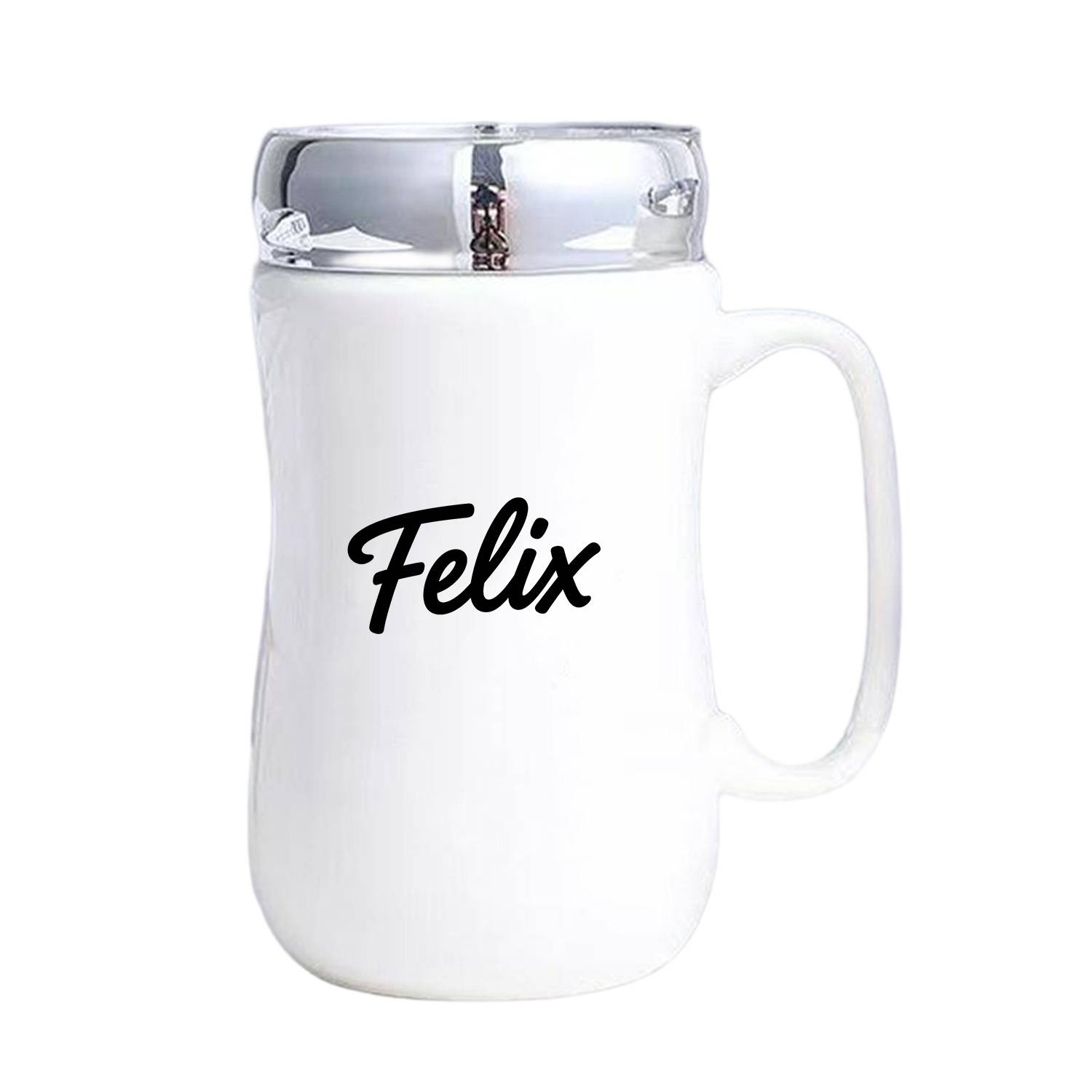 16oz Ceramic Coffee Mug w/ Mirror Lid 5