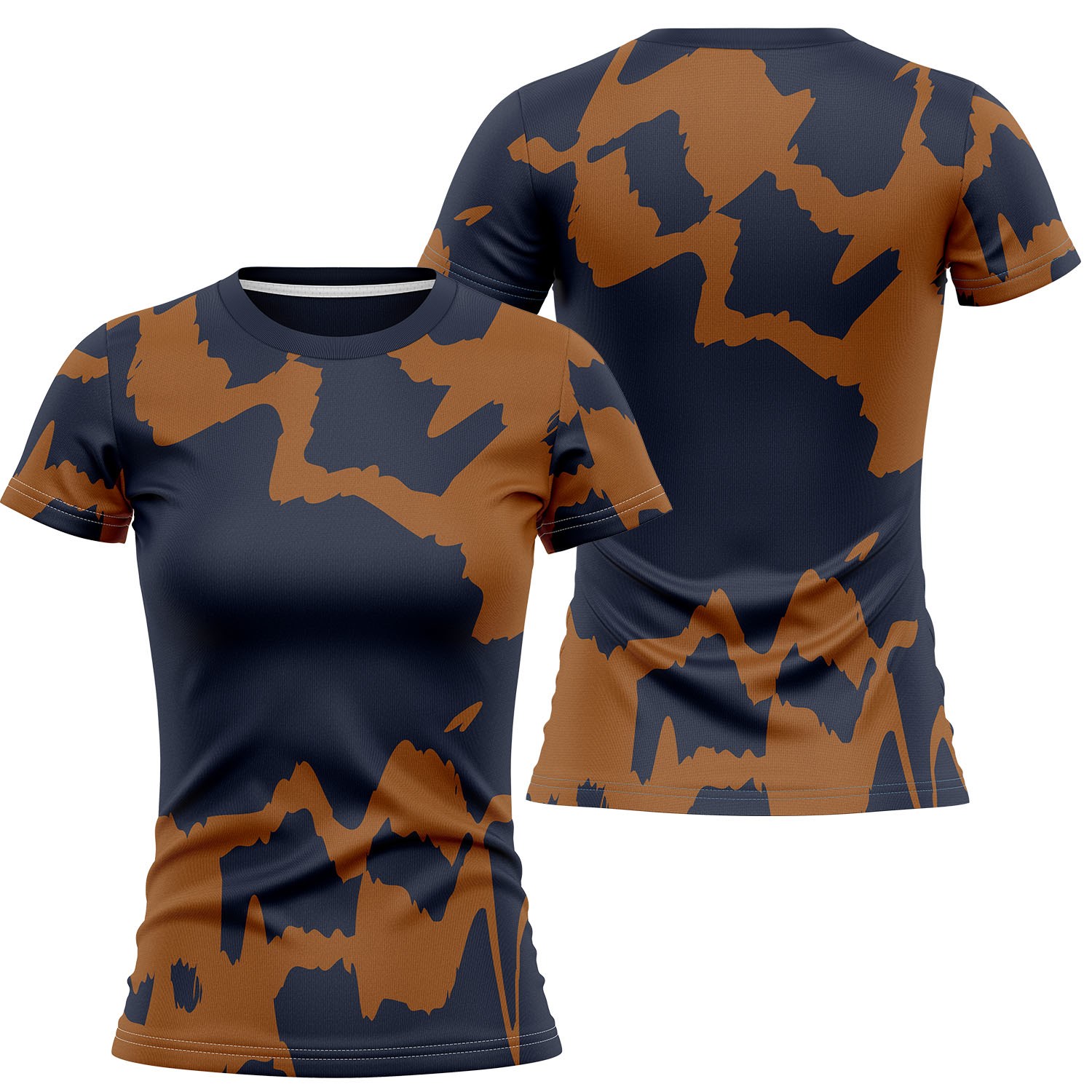 Women's 180 GSM Jersey Knit Cotton Feel Sublimation Short Sleeve T-shirt 2