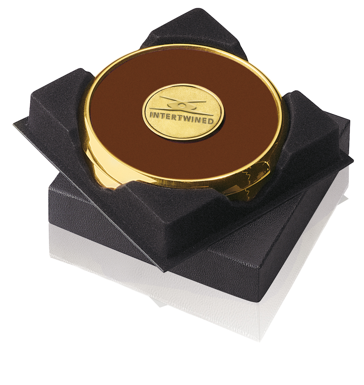 JAFFA® Two Coasters in Deluxe Black Flocked Gift Box 27