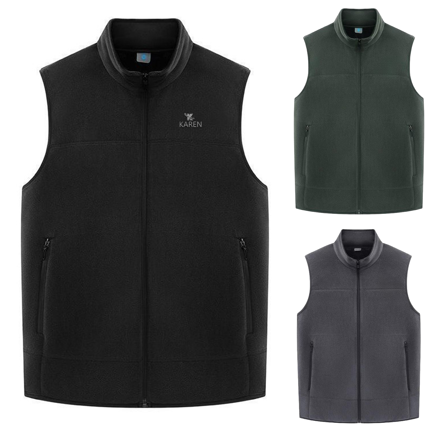 Men Lightweight Warm Sleeveless Windproof Thick Vest 3