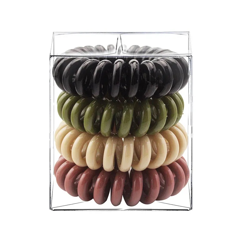 Spiral Phone Cord Hair Ties 5