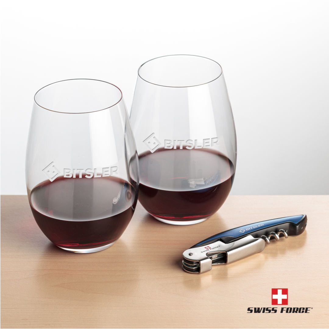 Swiss Force® Opener & Laurent Stemless Wine 7
