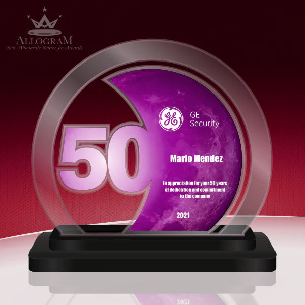 Years Of Service Acrylic Circle In Choice Of Color 1