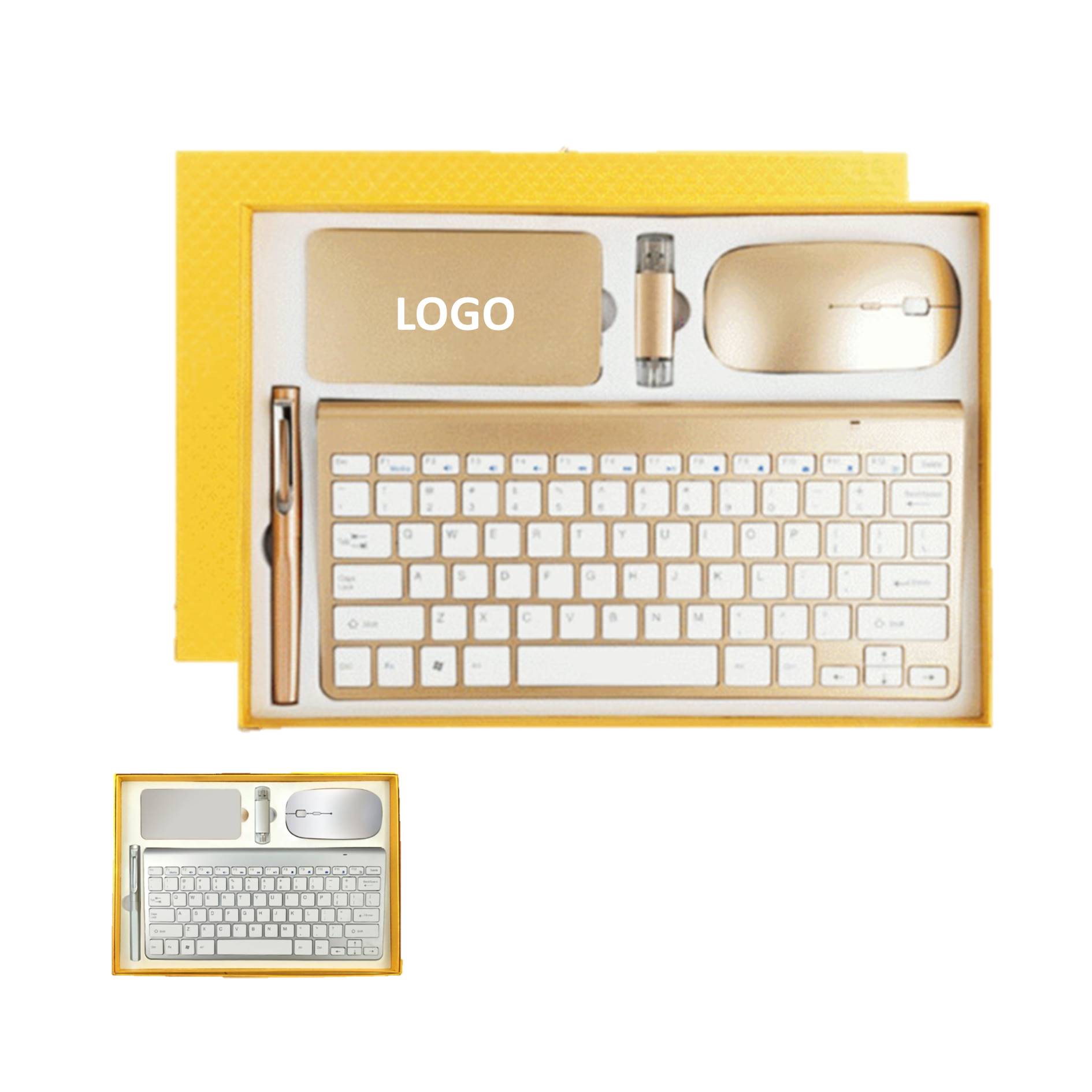 Business Gift Set Keyboard Power Bank Pen Mouse Usb Drive 2