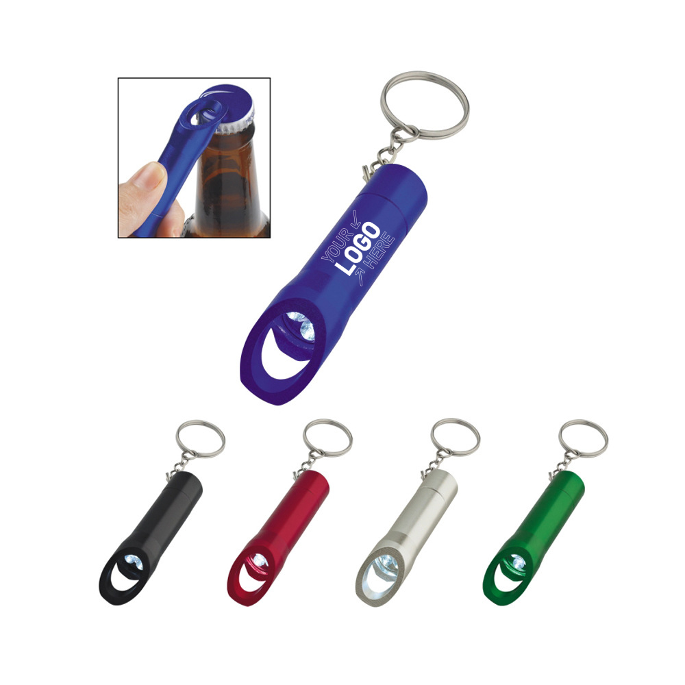 Aluminum LED Flashlight With Bottle Opener 2