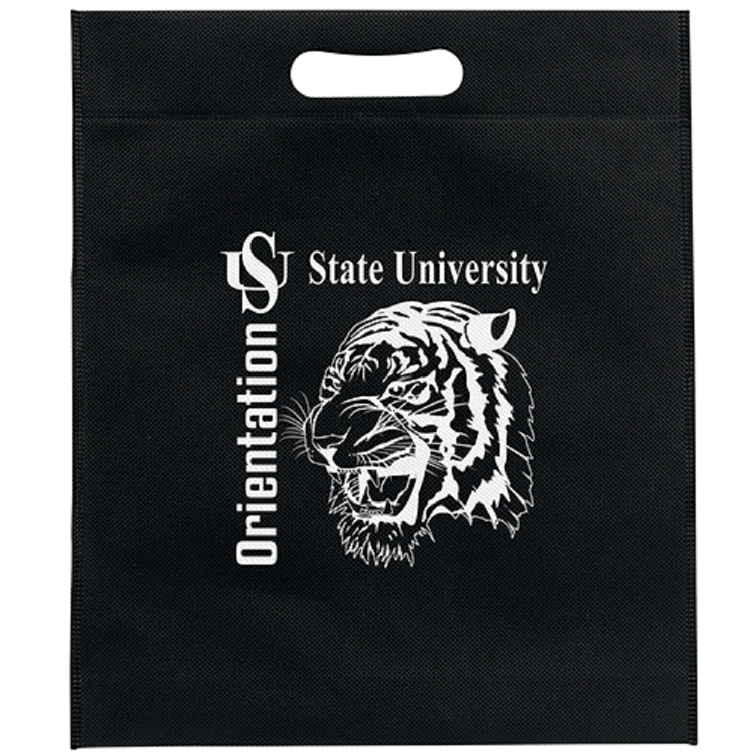 13W x 15H x 3 - Non-Woven Die Cut Bag- Screen Print 6