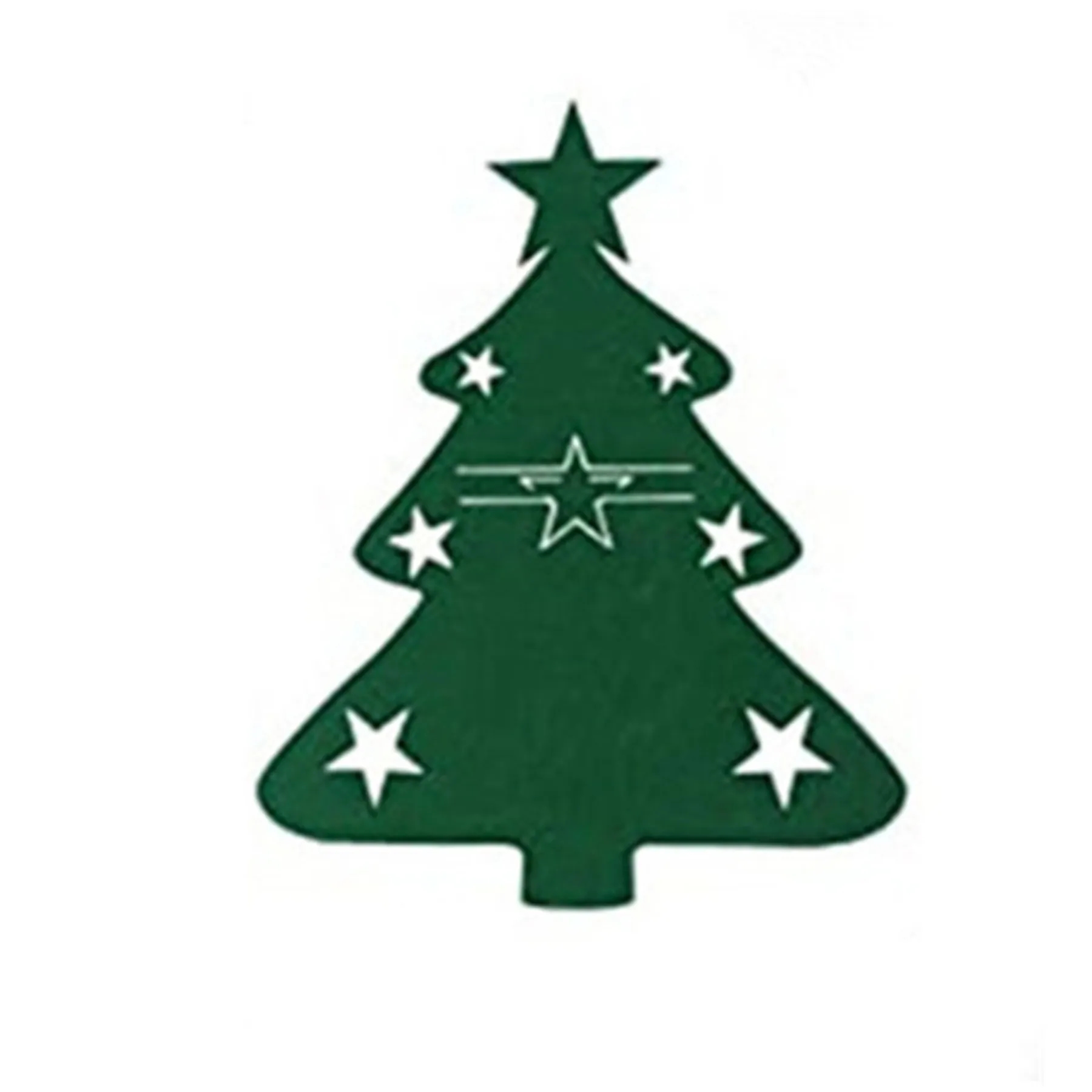 Felt Christmas Tree Cutlery Cover 3