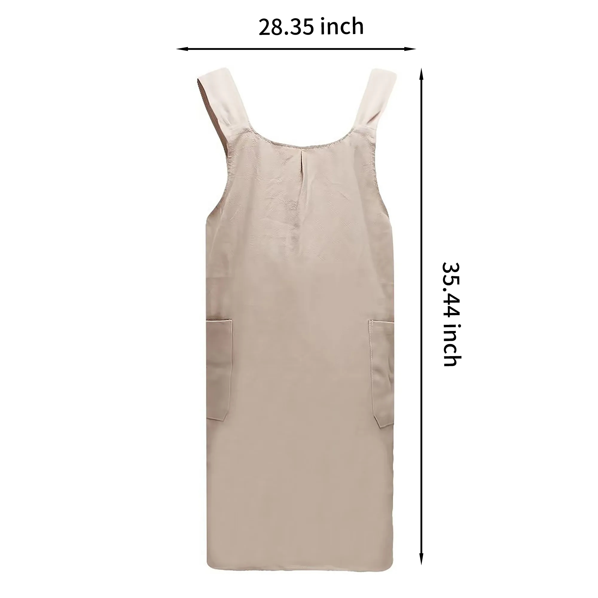 Cotton Linen Apron with Cross-Back Straps 3