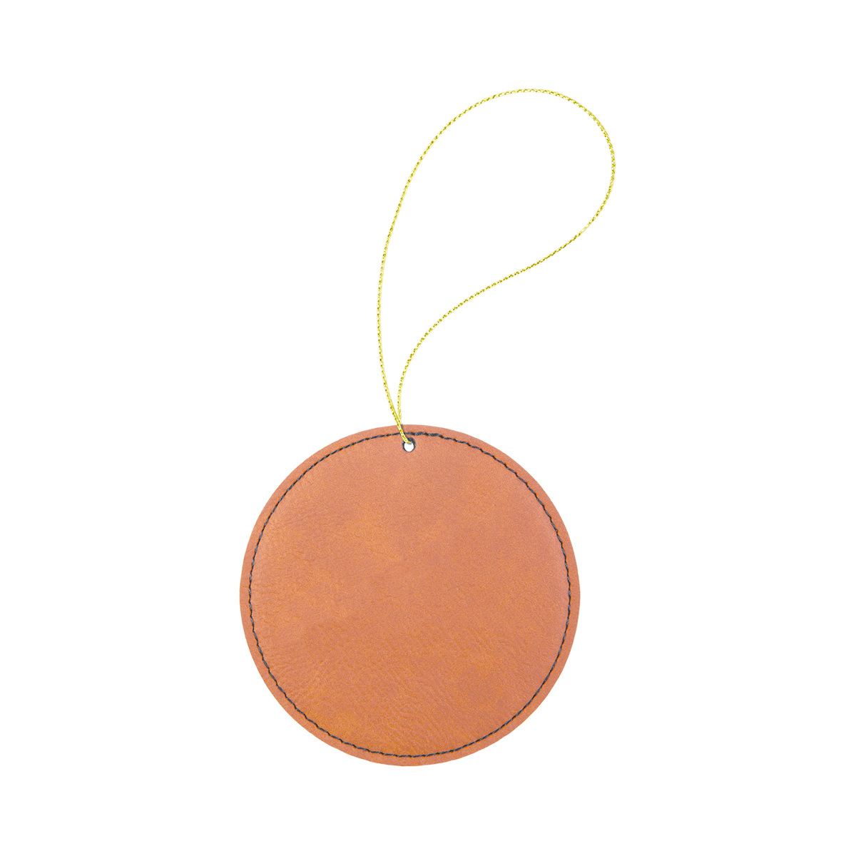 Rawhide Leatherette Round Ornament 2