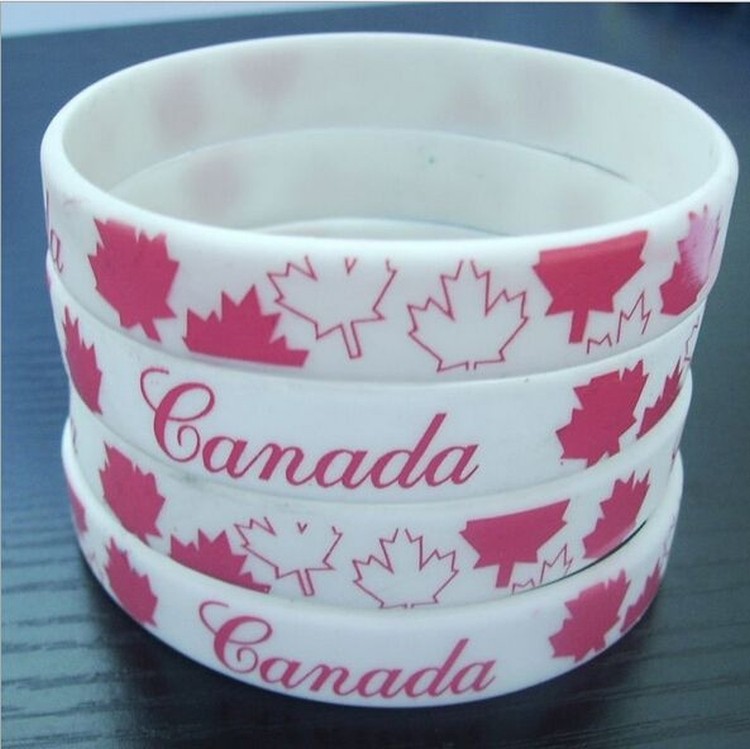 Full Size Screen Imprint Silicone Bracelets 1
