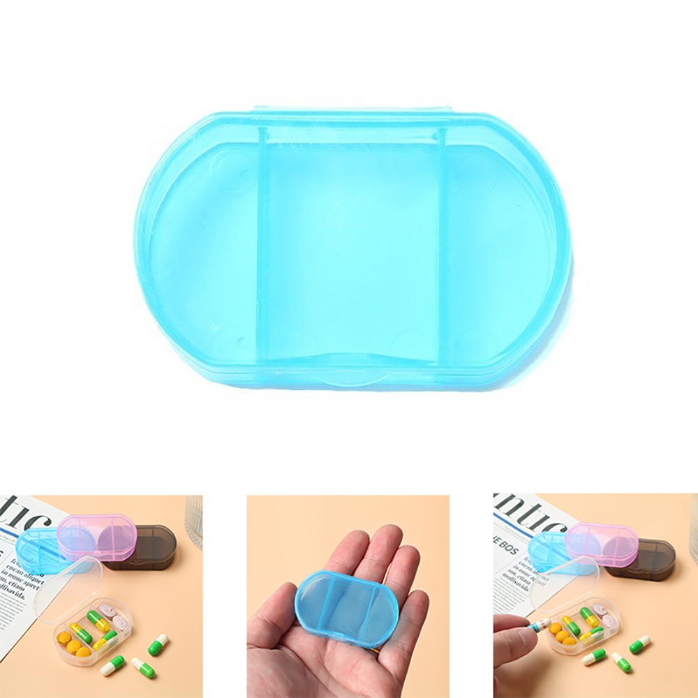 2 Compartment Daily Pill Box 3
