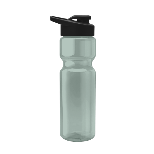 Tandem 28oz Recycled Transparent Bike Bottle w/Drink-thru Lid 7