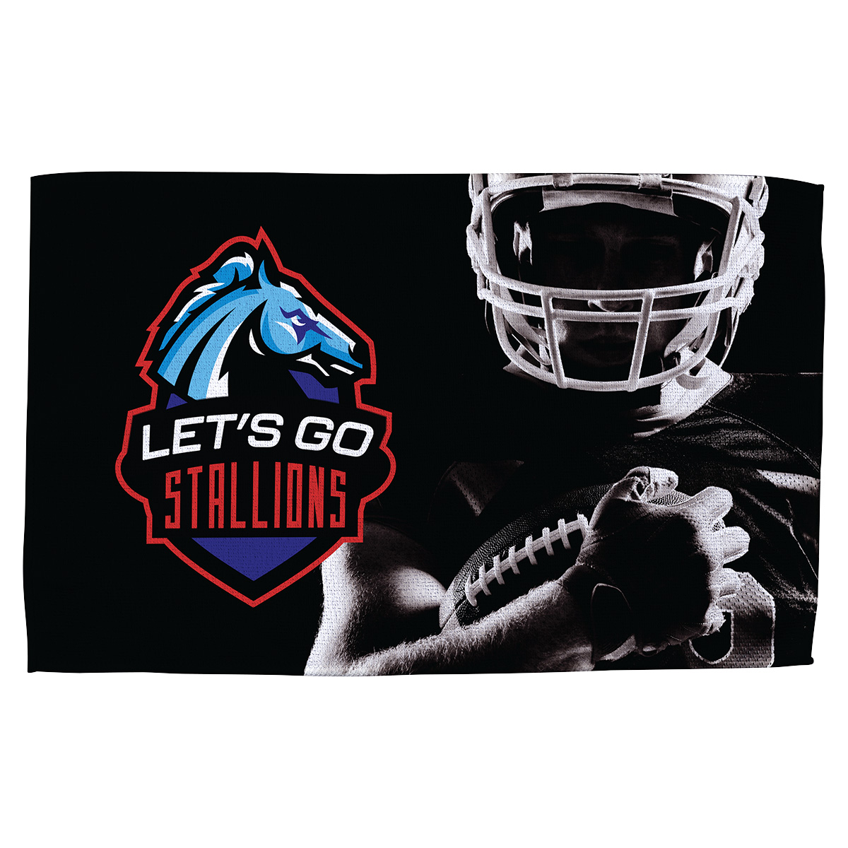 Terry Microfiber Rally Towel 11" x 18" - Full Color 3