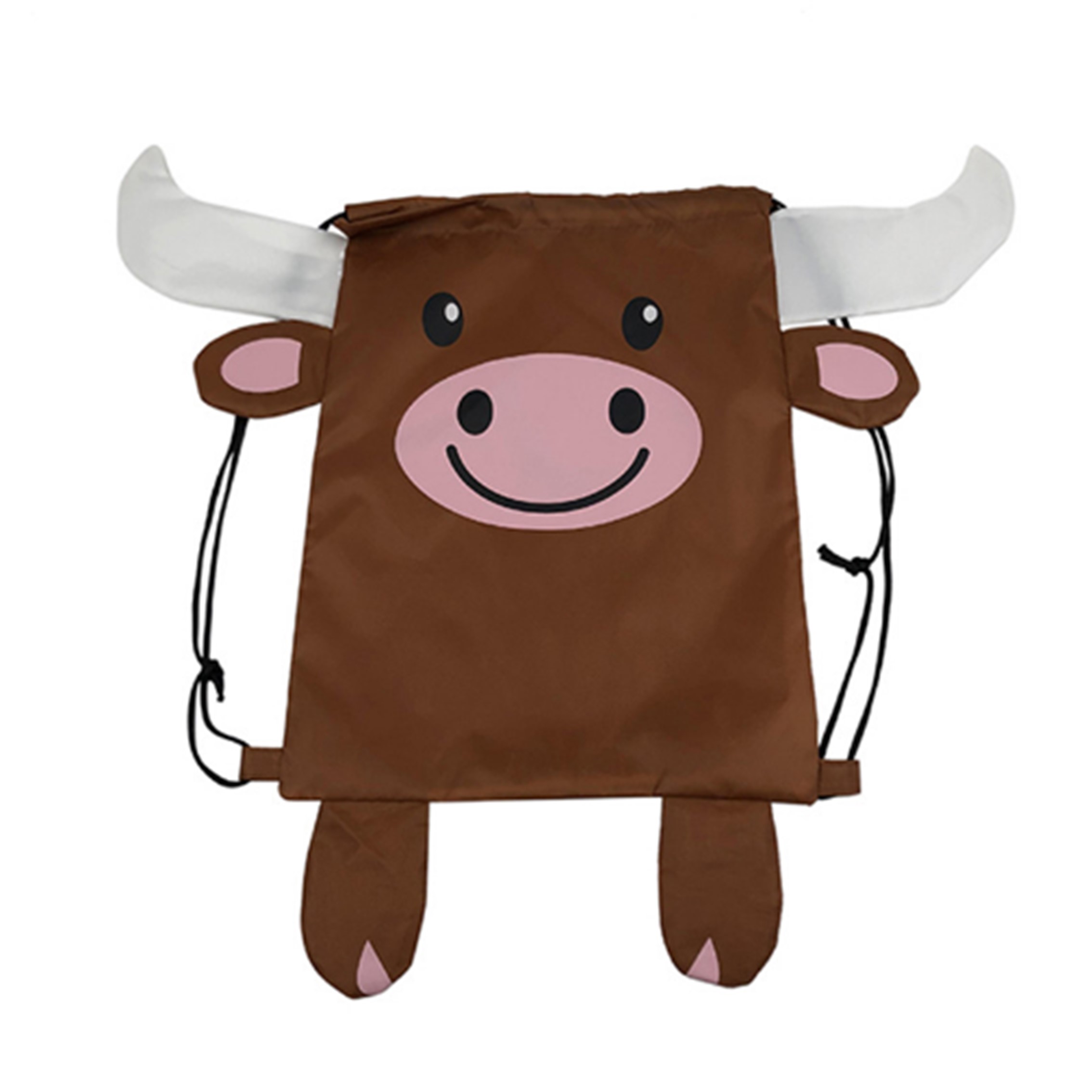 Paws and Claws Drawstring Gift Bag-Cow 2