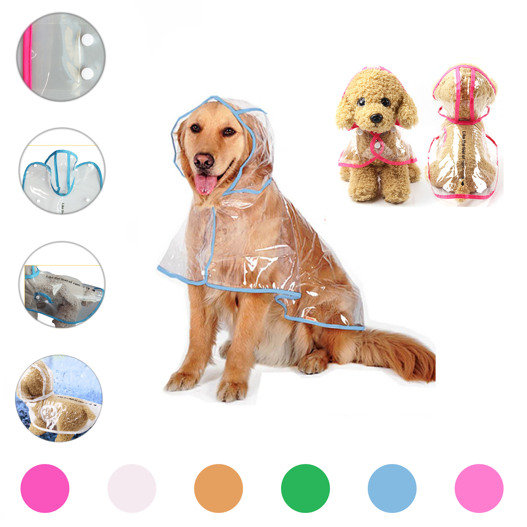 Adjuastable Waterproof Coat for Dogs 2