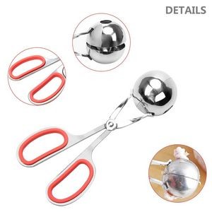 Stainless Steel Small Meat Baller With Soft Grip Handle 9