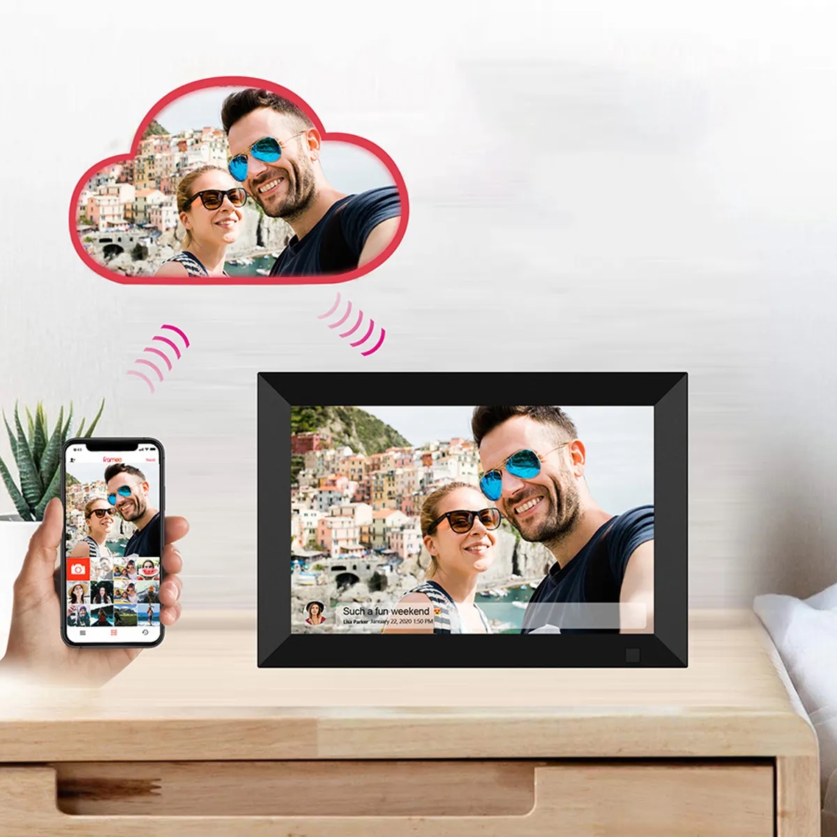 Modern Digital Photo Frame With Display Stand 2