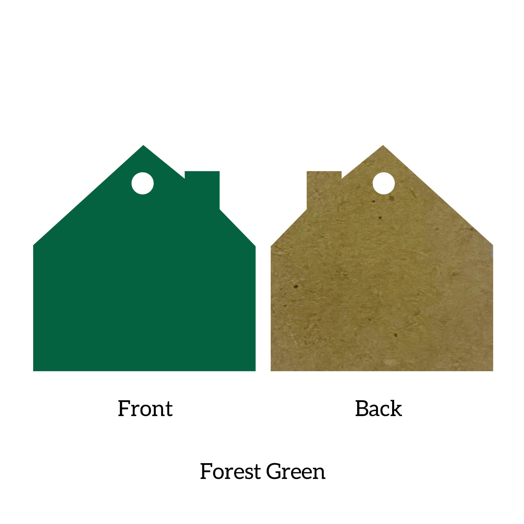 Free Shipping Solid Color Christmas Ornament - House 15