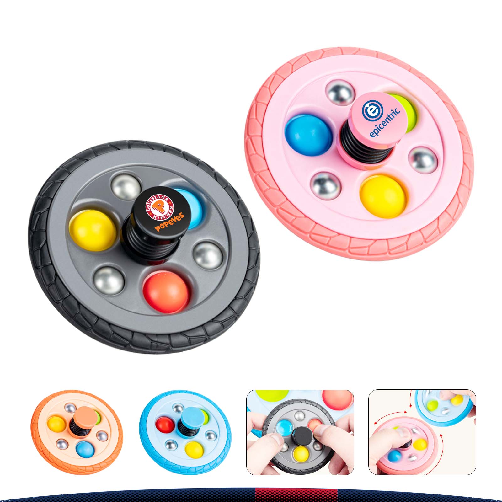 Pattie Push Bubble Fidget Spinner 4