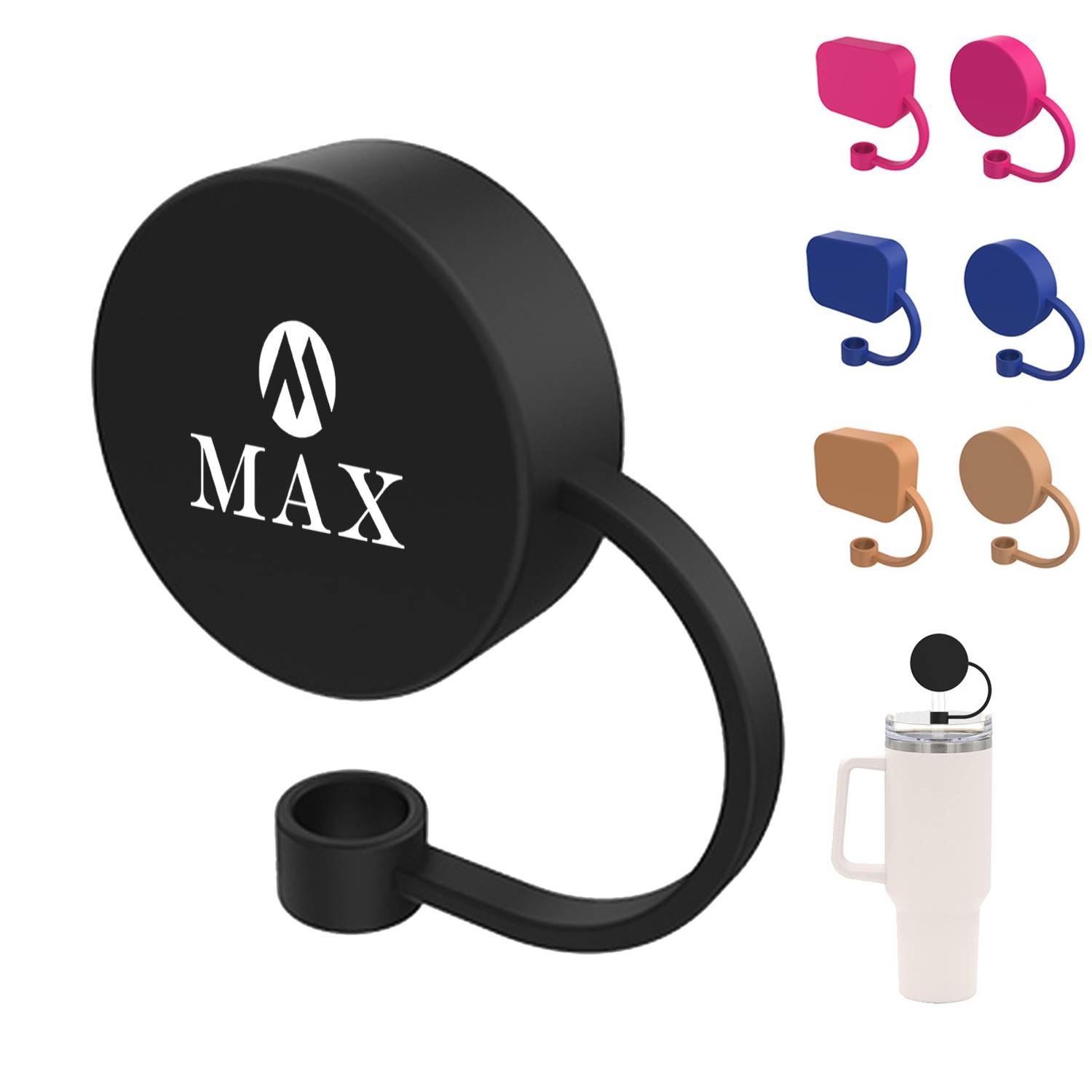 Dustproof Silicone Straw Topper Cover 6
