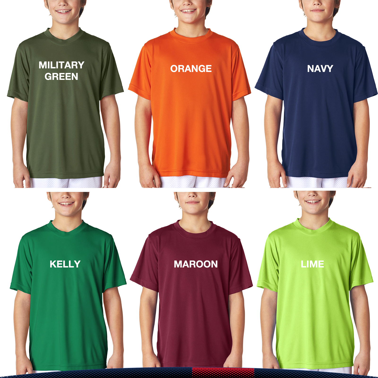 UltraClub® 4 oz. Youth Sports T-Shirts 4