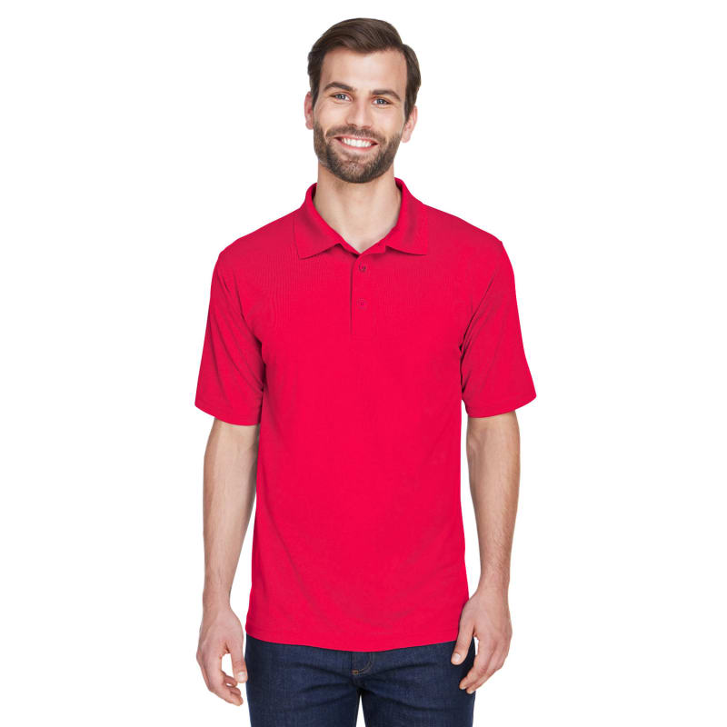 UltraClub Men's Tall Cool & Dry Mesh Piqué Polo 11