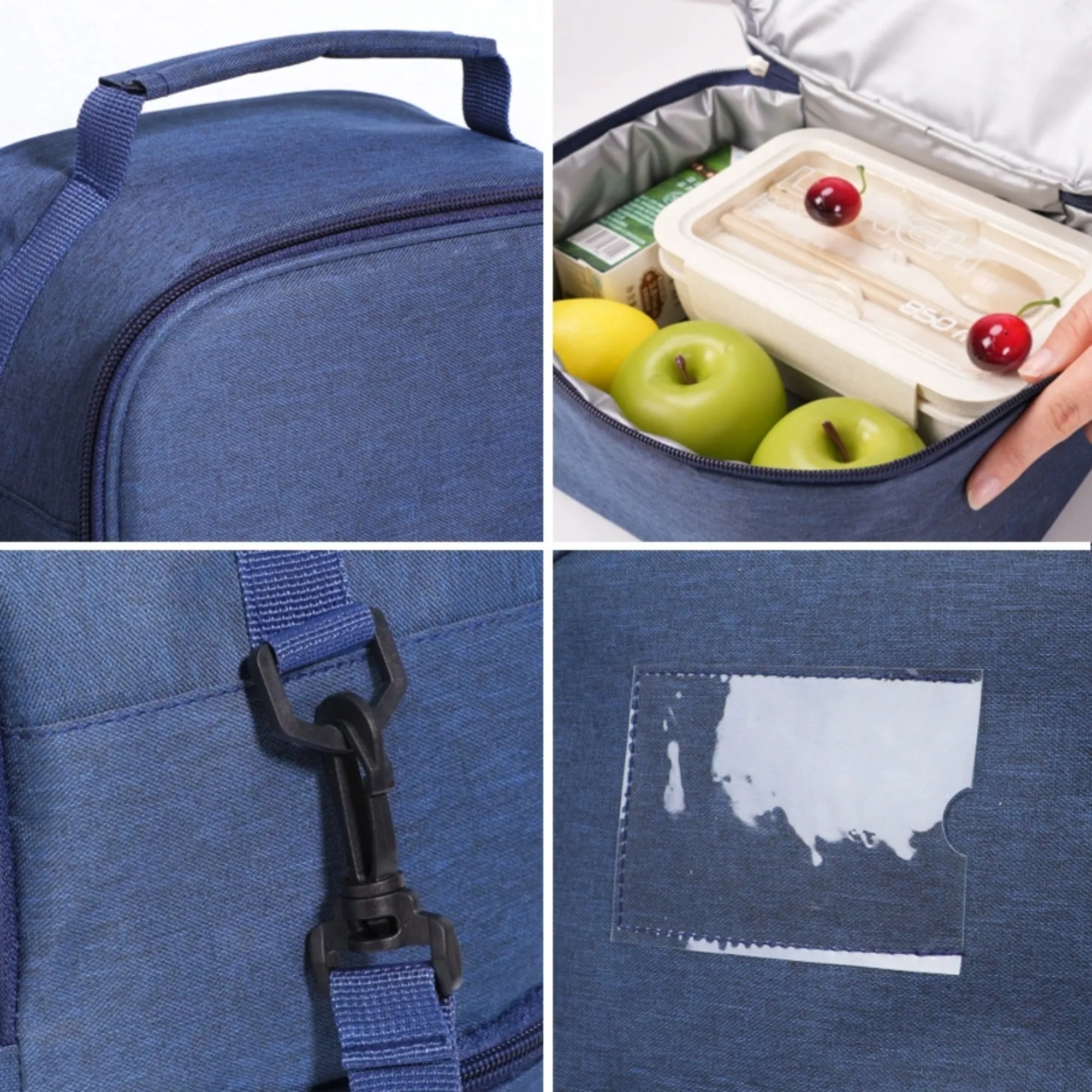 Double-Layer Insulated Bag With Shoulder Strap For students 7