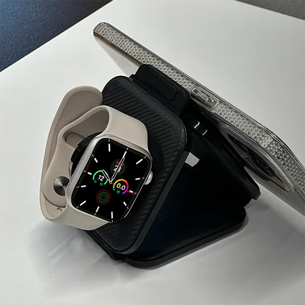 ChargeLux 3 in 1 Magnetic Folding Wireless Charger