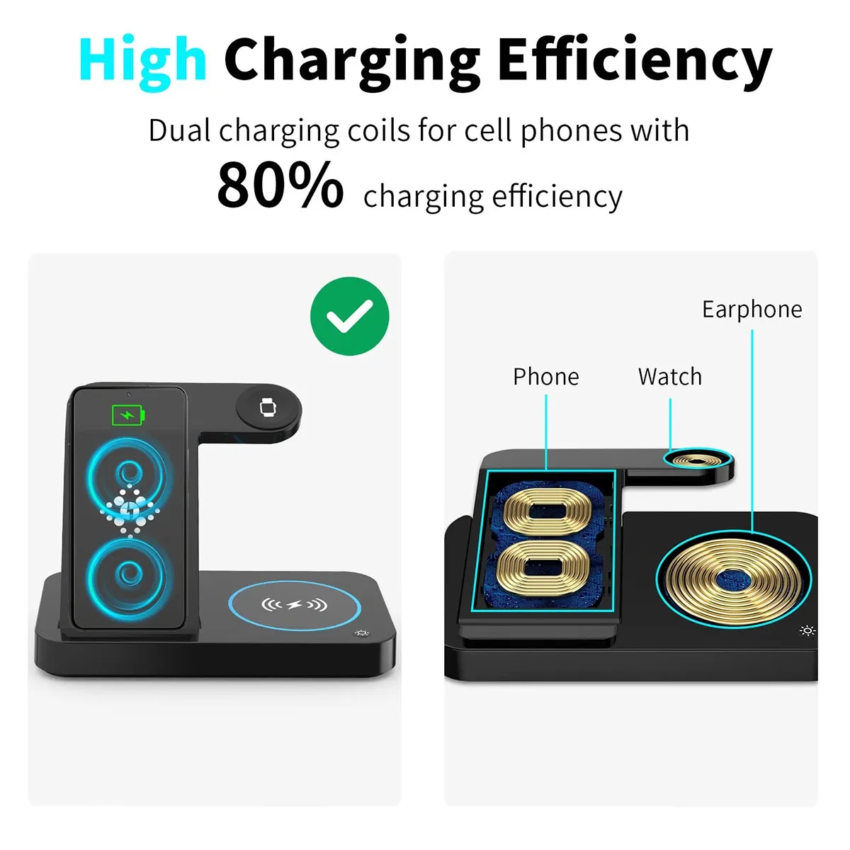 Foldable Wireless 4 in 1 Charging 3