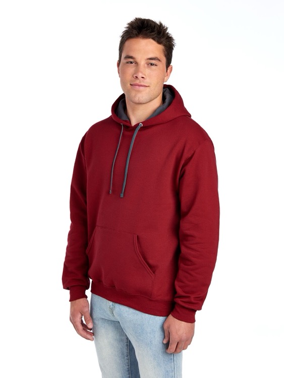 FRUIT OF THE LOOM Sofspun™ Unisex Hooded Sweatshirt, custom hoodie or sweatshirt with logo imprint 38