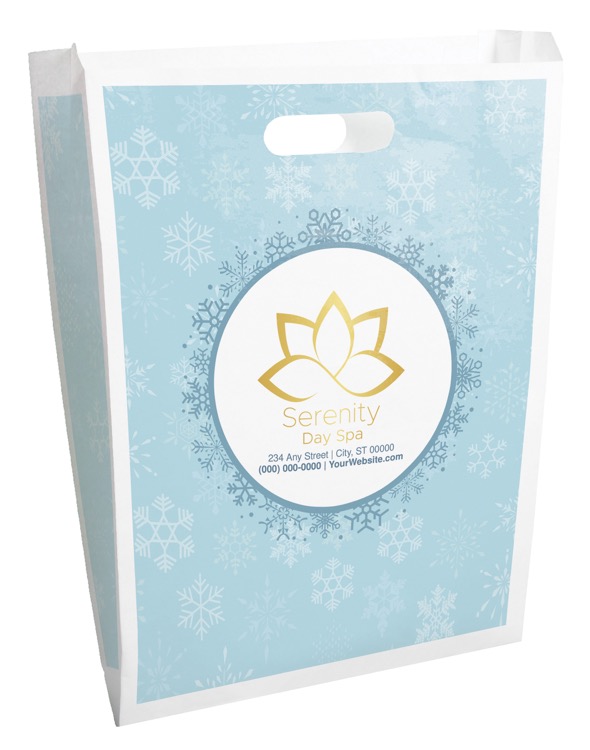 Christmas Scatter Design 2 Merchant Paper Bags (12" x 15" x 2.5")