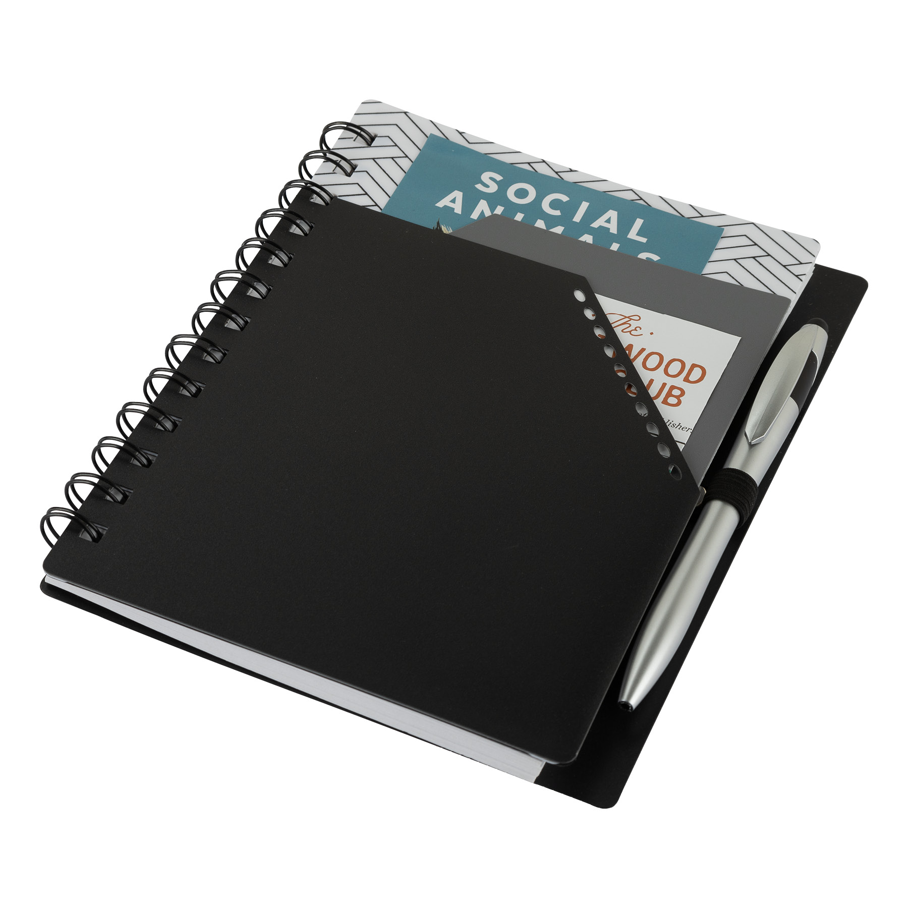 Trapezoid Junior Notebook w/  Stylus Pen 14