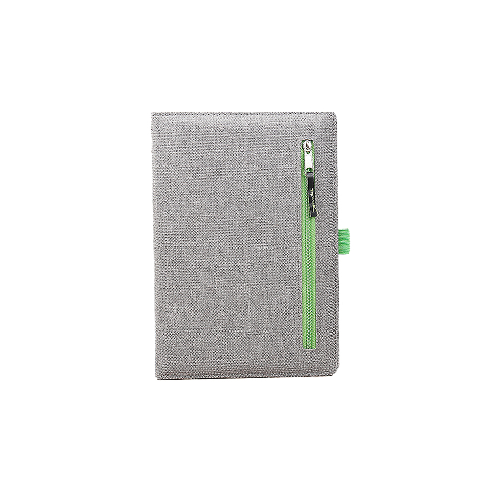 Fabric cover notebook with zipper pocket 5