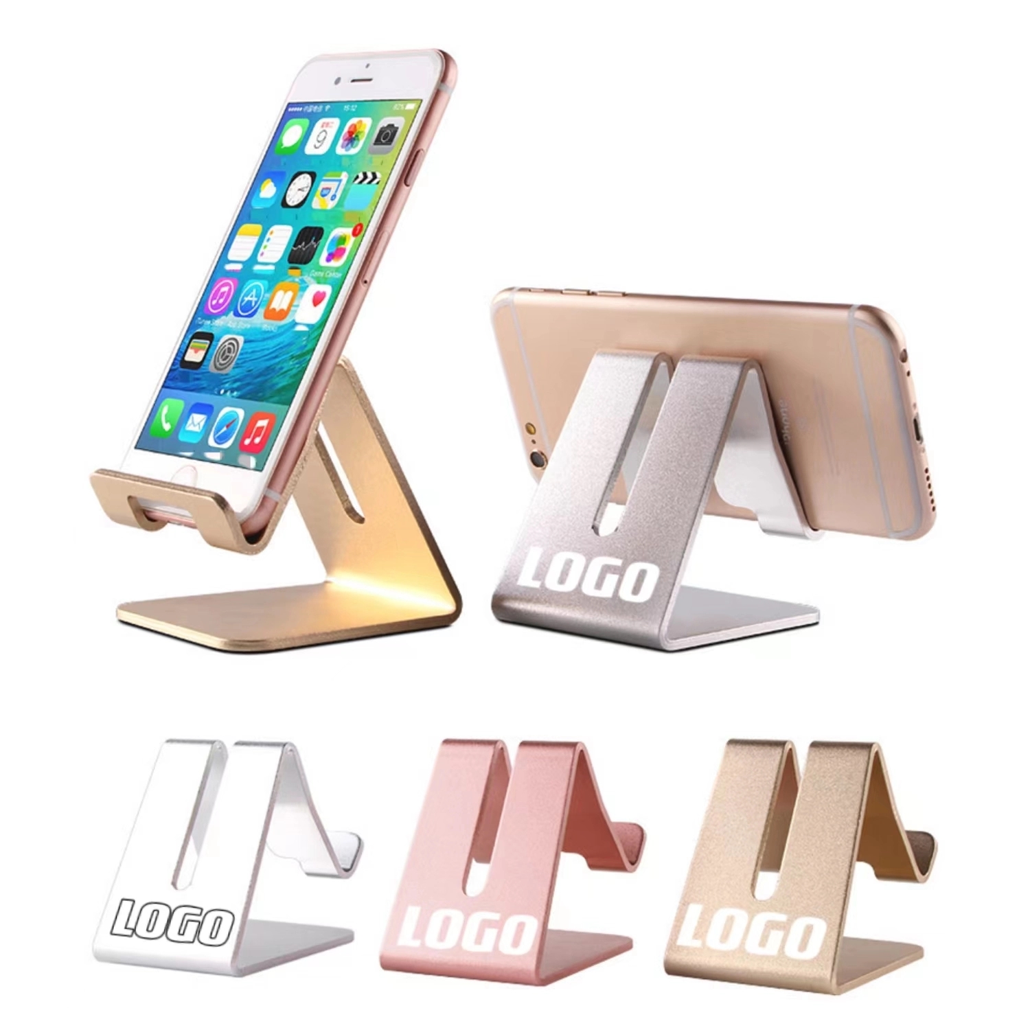 Custom Desk Cell Phone Stand Alloy Holder 4