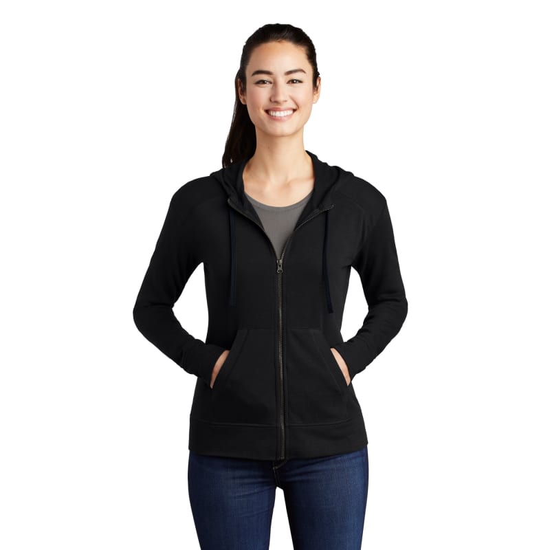 Sport-Tek Women's PosiCharge Tri-Blend Wicking Fleece Full-Zip Hooded Jacket 11