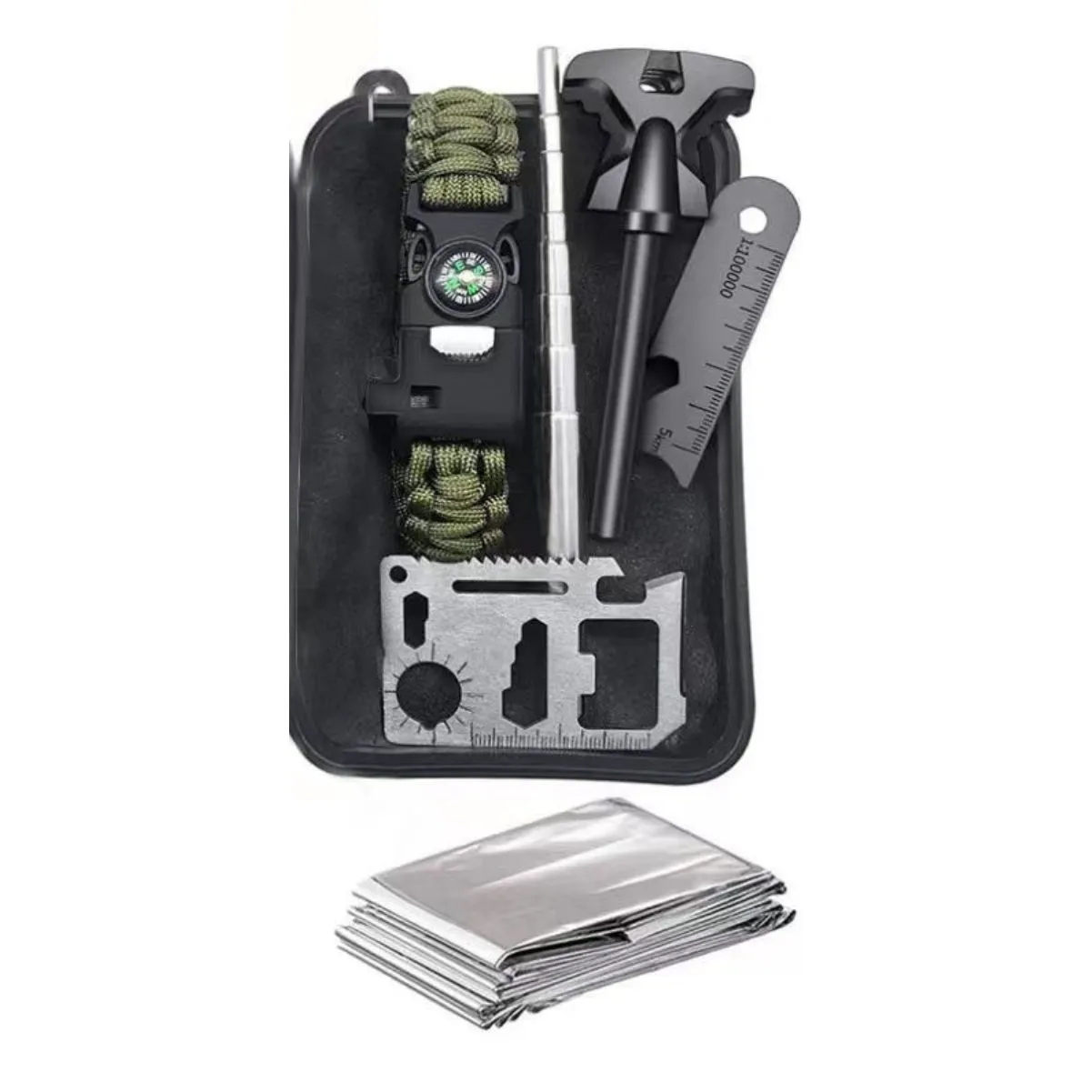 13 In 1 Emergency Survival Kit With LED Flashlight 5