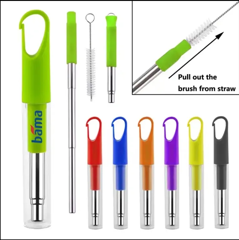 Stainless Steel Straw Reusable Travel Kit 1