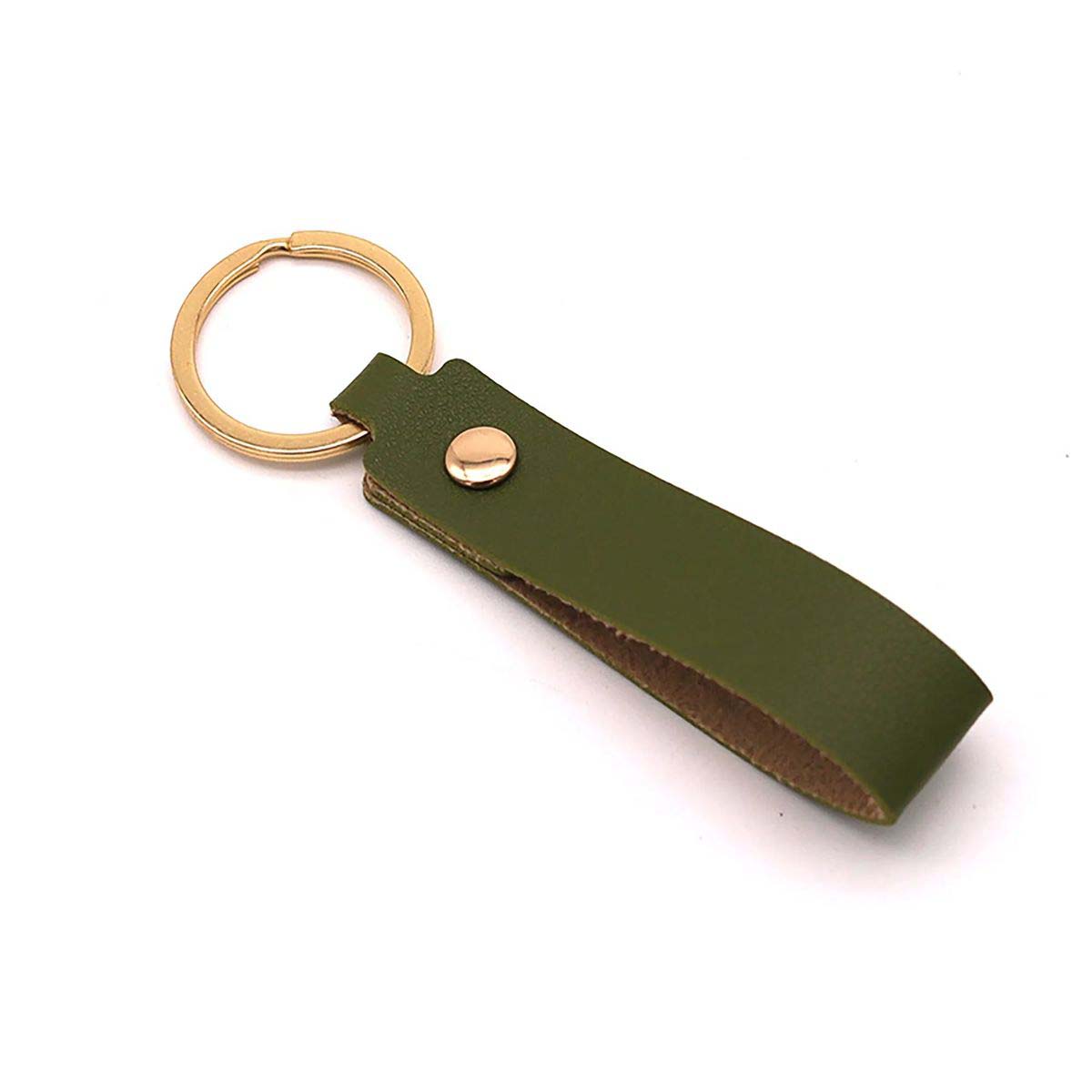 Leather Keychain for Car Home and Office Keys 5