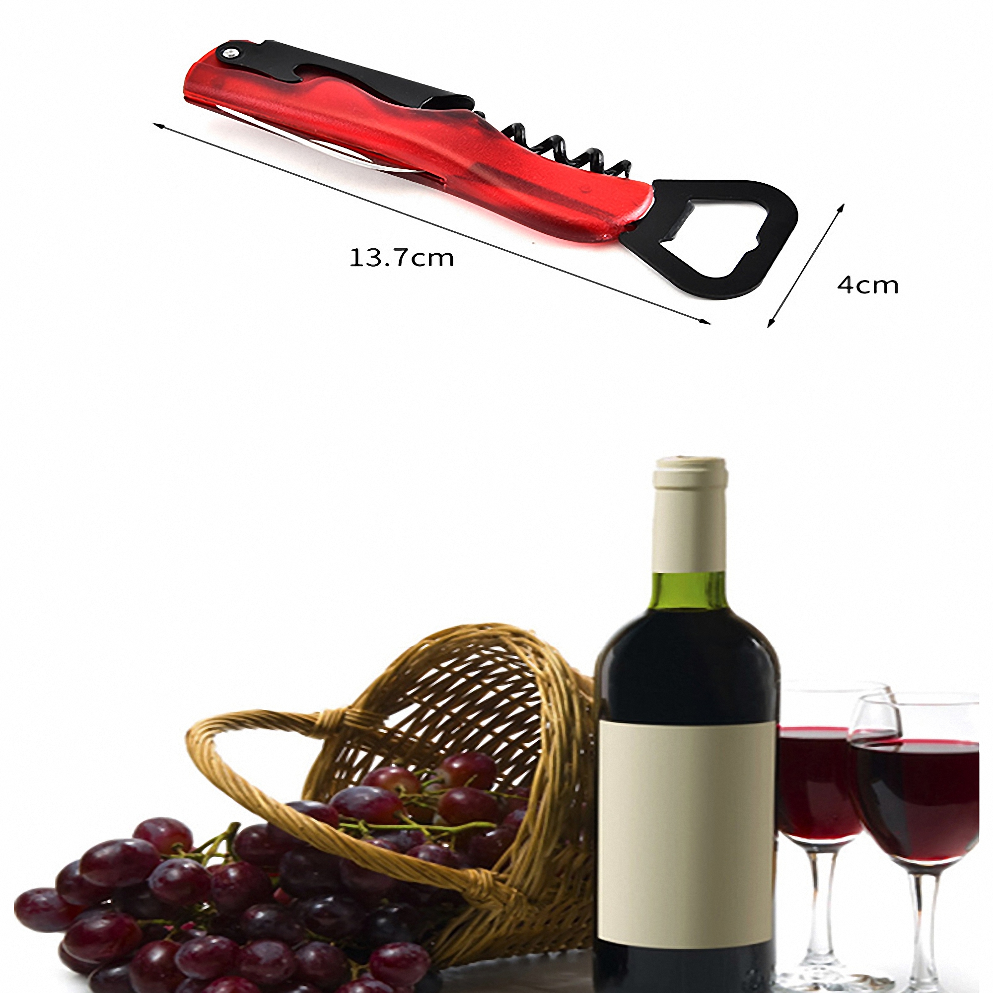 Multi-functional Bottle Opener & Corkscrew Tool 4