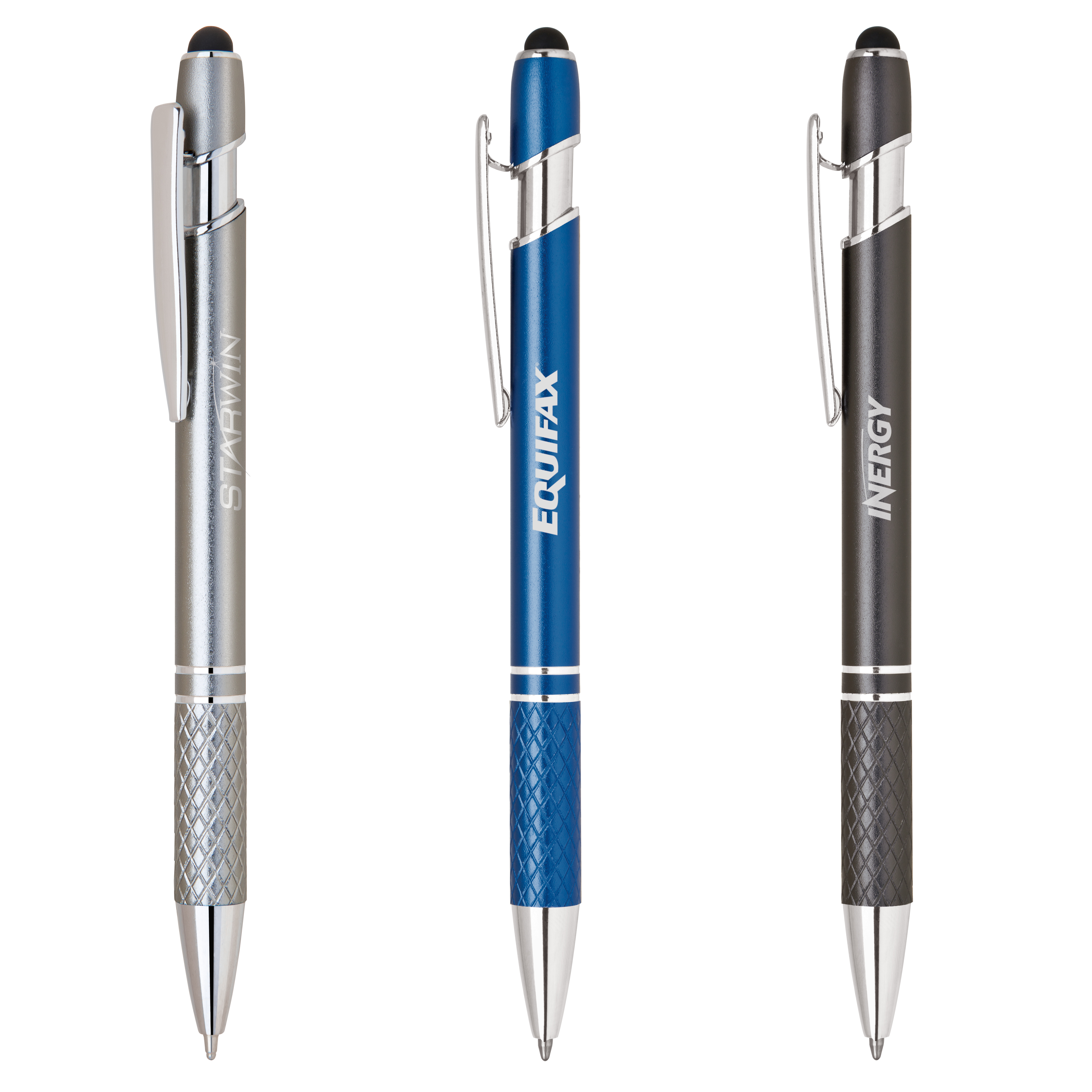 Stylus-456 Promotional Stylus Pens with Etched Grip 1