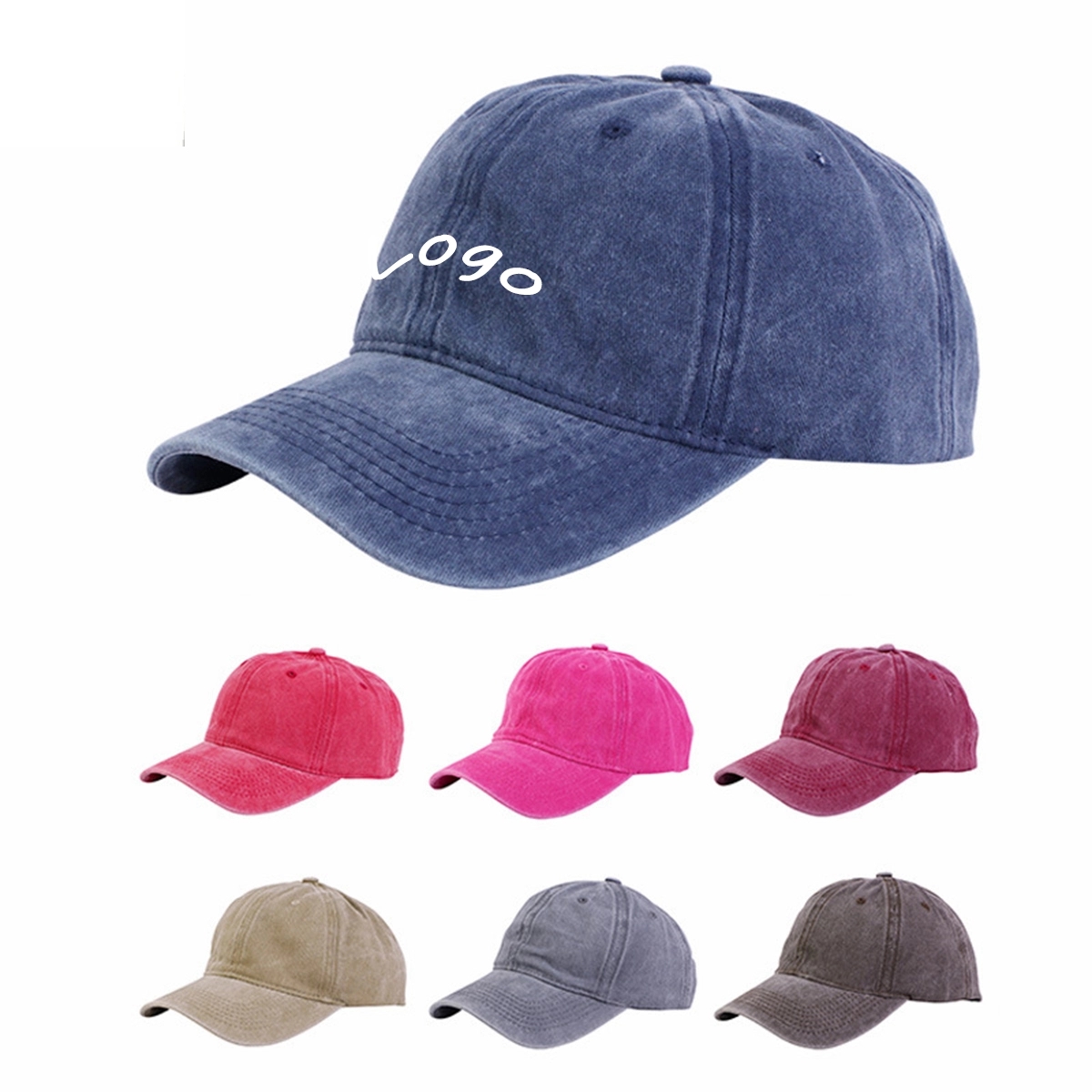 Vintage Washed Cotton Baseball Cap