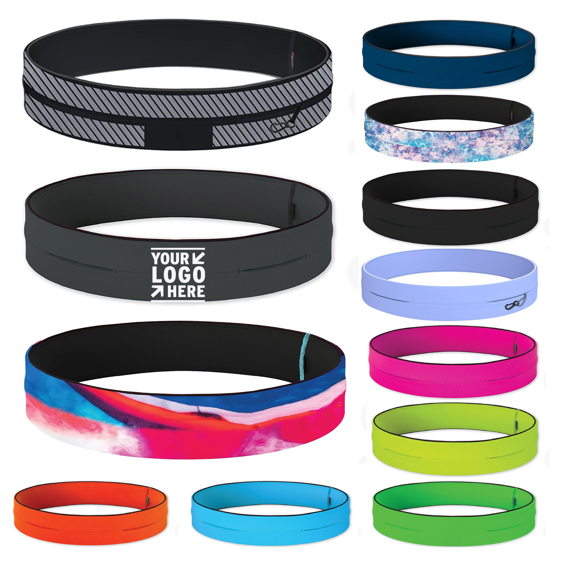 Fanny Non Chafing Waist Band Pack Moisture Wicking Storage Classic Running Belt 2